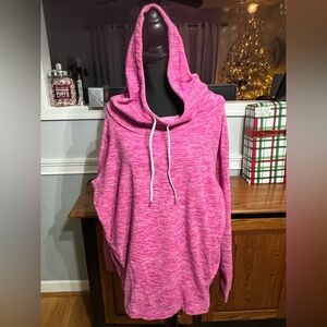 Lukka - Pink Hooded Sweatshirt with Drawstrings